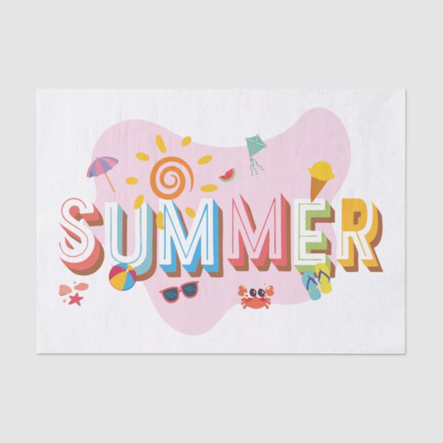 Papel De Seda Summer Vibes (Frente )