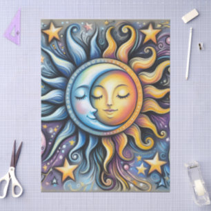 Papel De Seda Sun Moon Stars Whimespage