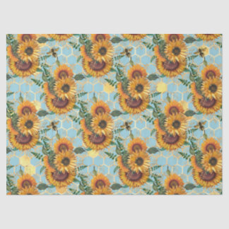 Papel De Seda Sunflower and Bee Series Design catorze