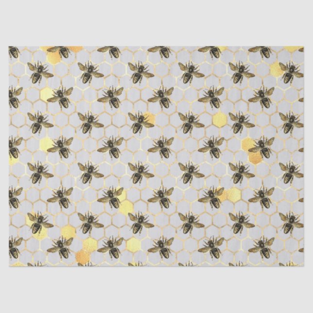 Papel De Seda Sunflower and Bee Series Design Sete (Frente )