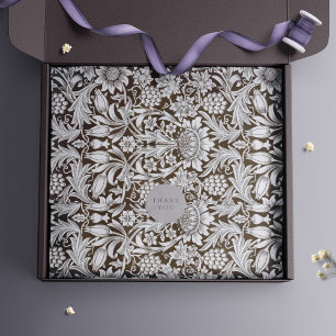 Papel De Seda Sunflower William Morris Purple Vintage Floral