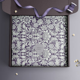 Papel De Seda Sunflower William Morris Purple Vintage Floral