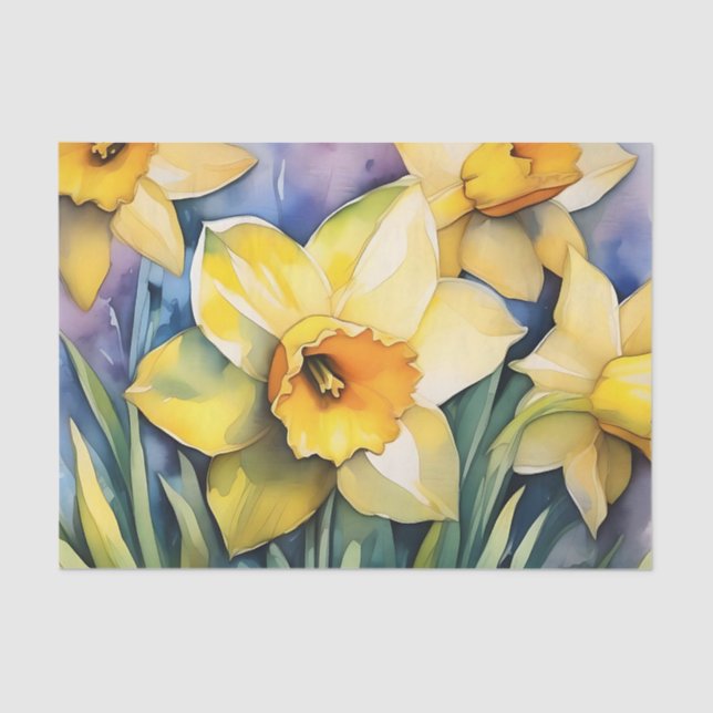 Papel De Seda Sunlix Daffodils (Frente )