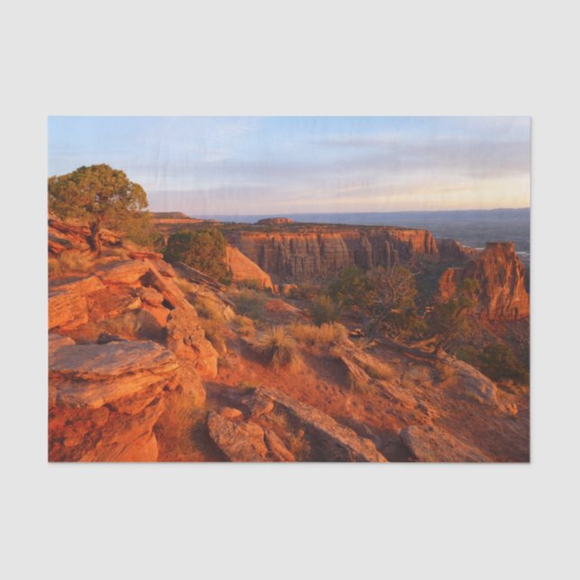 Papel De Seda Sunrise no Grand View Trail em CO Monument (Frente )