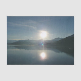 Papel De Seda Sunrise sobre Fjord Alaska Fotografia do College