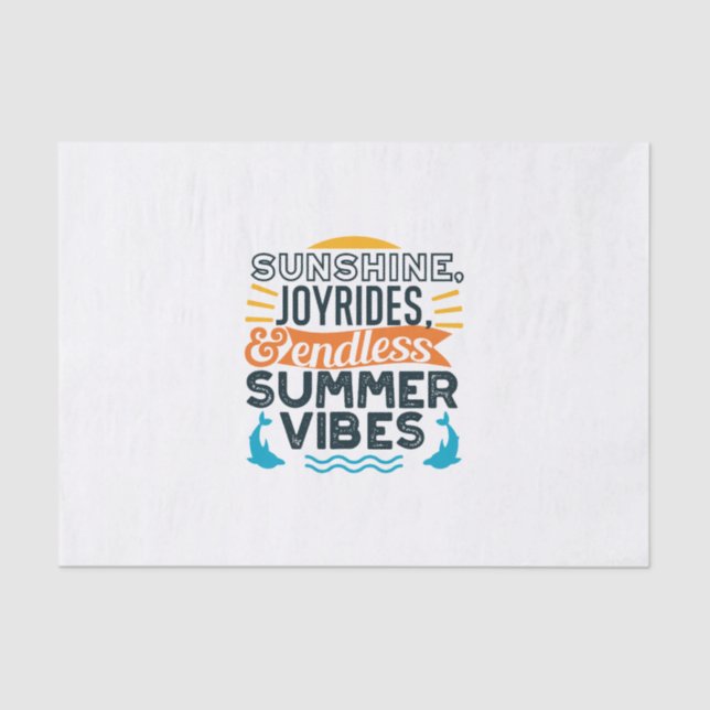 Papel De Seda Sunshine & Joyrides - Citação infinita das Víblias (Frente )