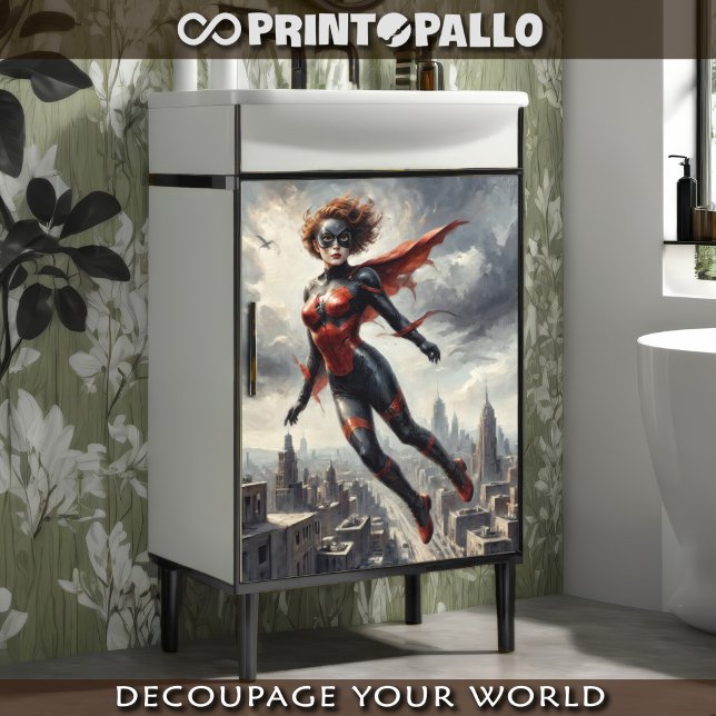 Papel De Seda Super mãe heroína em quadrinhos de 1950  (Criador carregado)