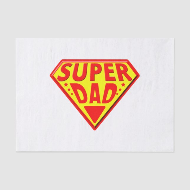 Papel De Seda Super Pai - Feliz Dia dos Pais (Frente )