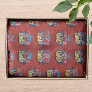 Papel De Seda Super Pai Mustache Moderno Grunge