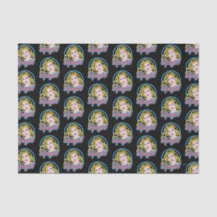 Papel De Seda Supergirl Retro Neon Lights Graphic
