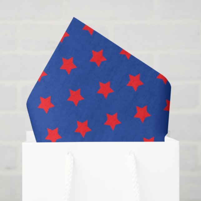 Papel De Seda Superhero Comics Stars Red Blue Superstar Kids (Sacola de presentes)