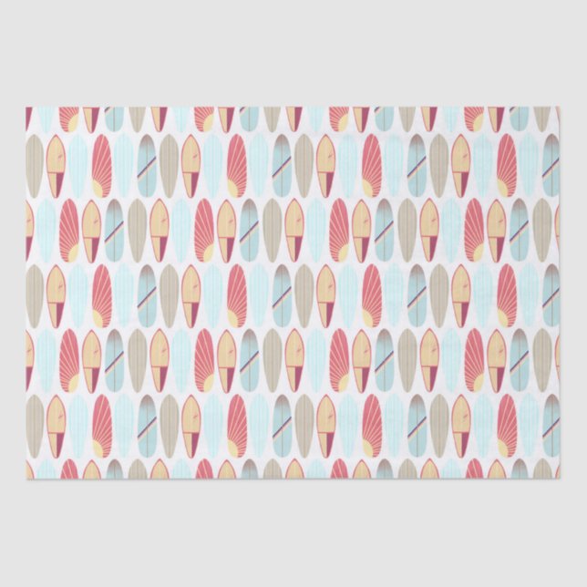 Papel De Seda Surfboard legal vermelha e azul  (Frente )