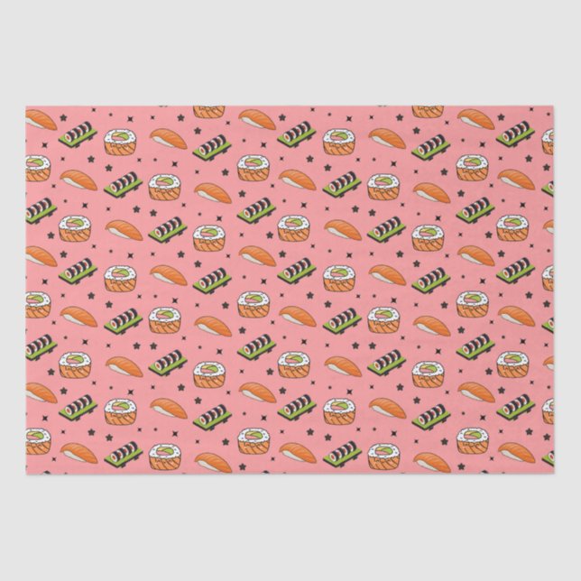 Papel De Seda Sushi Pattern (Frente )