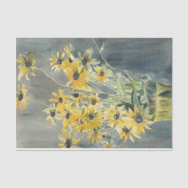 Papel De Seda Suspensão de olhos negros, em coloração aquosa vas