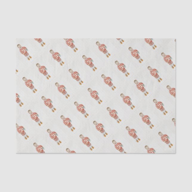 Papel De Seda Sven com Dala Horse e Chisel (Frente )