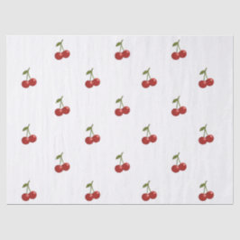 Papel De Seda 🍒 Sweet Cherry Minimal Elegant Tissue Paper
