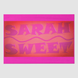 Papel De Seda Sweet Sarah colore rosa quente e laranja queimado
