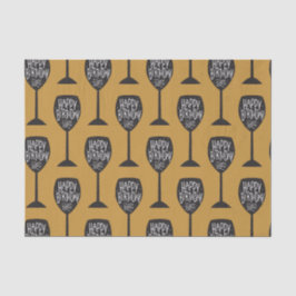 PAPEL DE SEDA TÁBUA DE VINHO DE ANIVERSÁRIO MODERNA PERSONALIZAD