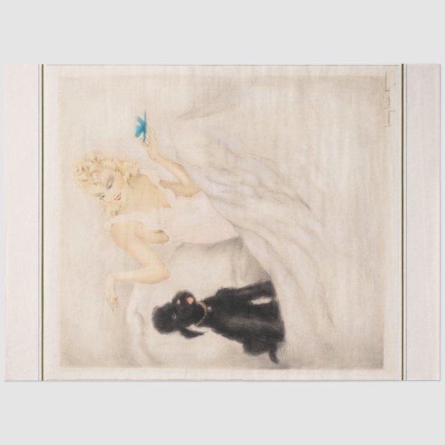 Papel De Seda Taça da Manhã de Louis Icart (Frente )