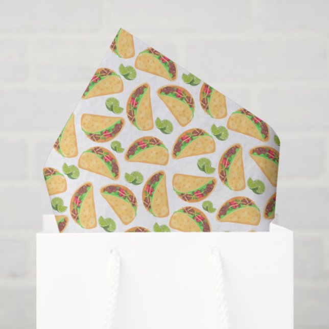 Papel De Seda Tacos Tissue Paper (Sacola de presentes)