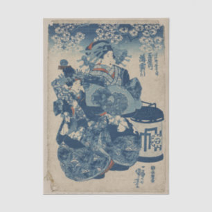 Papel De Seda Tamaya uchi Usugumo por Utagawa Kuniyoshi
