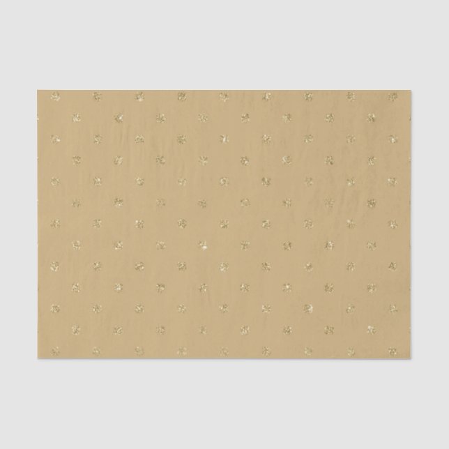 PAPEL DE SEDA TAN BROWN GLITTER OLHA BOLINHAS IRLANDESAS (Frente )