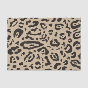 Papel De Seda Tan Marrom Preto Guepardo Leopardo Estampa Animal 