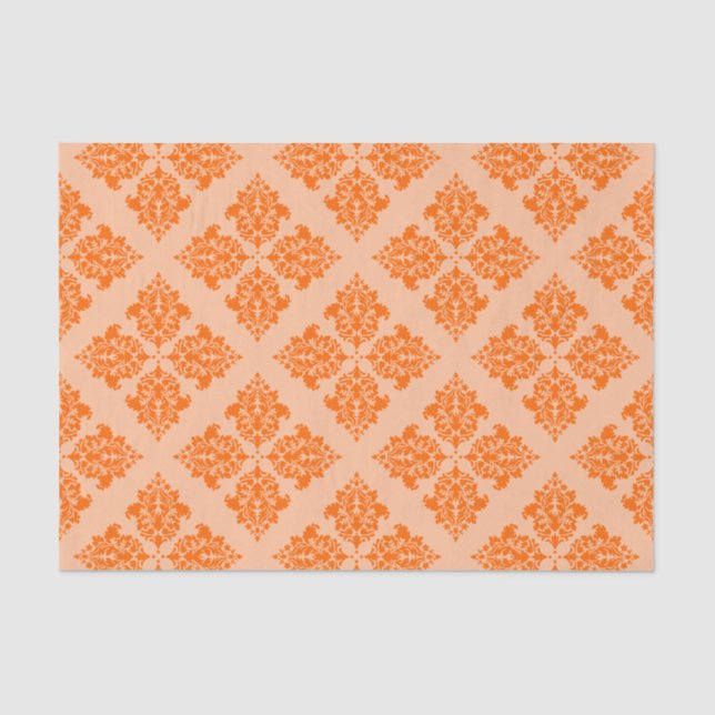Papel De Seda Tangerine Morocco Damask (Frente )