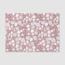 Papel De Seda Tangled Foliage Canopy Blush Botanical Silhouette