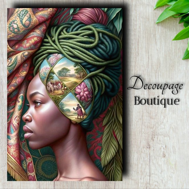 Papel De Seda Tapeçaria de Histórias Decoupage (Story Tapestry Decoupage Tissue Paper)