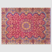 Tapete Floral Persa Decorativo Vintage