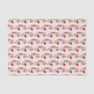 Papel De Seda Tarde, Teacup Cream Scone Do Tea Party