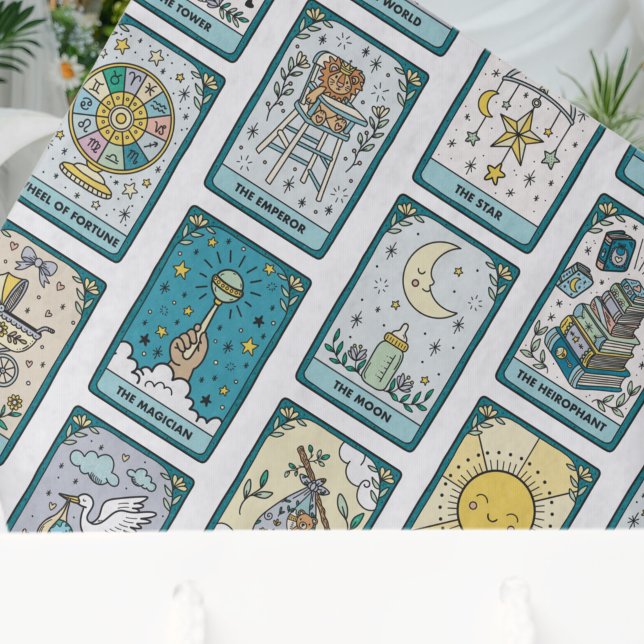 Papel De Seda Tarot Cards Baby Shower (Criador carregado)