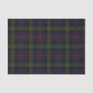 Papel De Seda Tartan de Feriado Clássico Elegante da Xadrez Russ