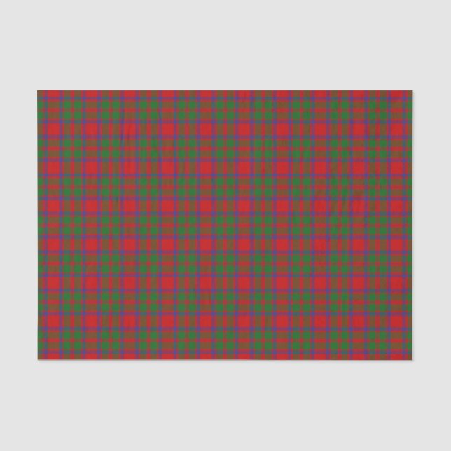 Papel De Seda Tartan de Macintosh do clã (Frente )