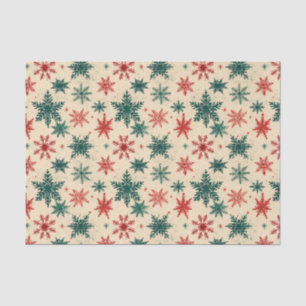 Papel De Seda Tartan de Natal e Árvores Sem Costura