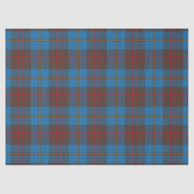 Papel De Seda Tartan do clã da caça de Cameron (Frente )