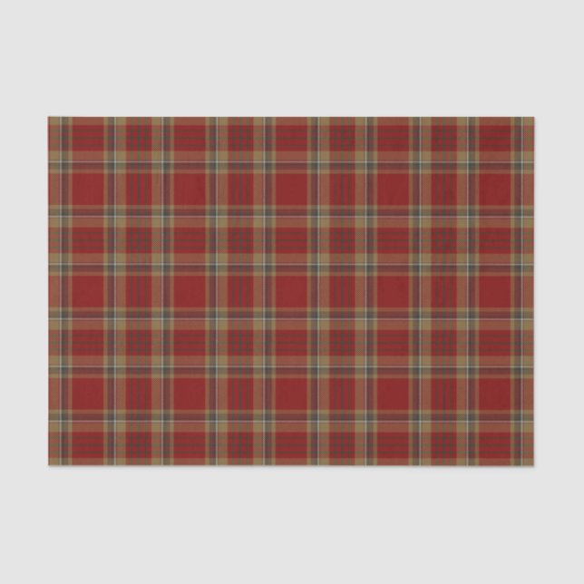 Papel De Seda Tartan do irlandês de Tyrone do condado (Frente )
