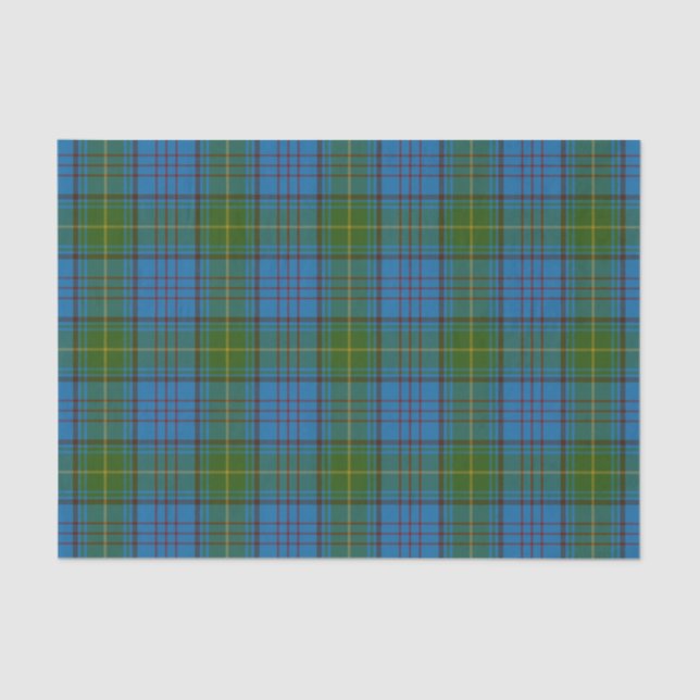 Papel De Seda Tartan do irlandês do condado de Donegal (Frente )