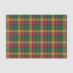 Papel De Seda Tartan escocês de Buchanan do clã dos presentes