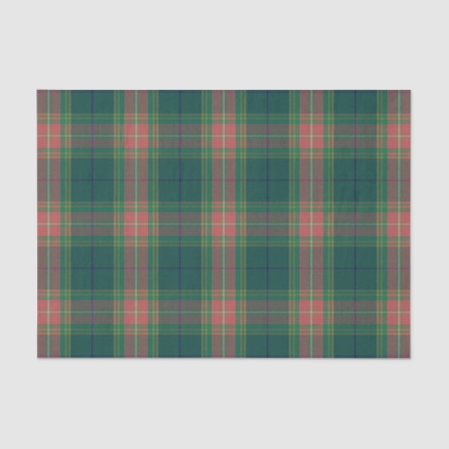 Papel De Seda Tartan irlandês de Gallagher do clã dos presentes (Frente )