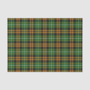Papel De Seda Tartan preto alaranjado de Ramsay do clã escocês