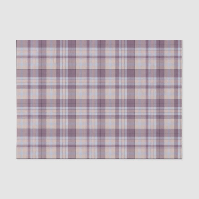 Papel De Seda Tartan roxo (Frente )