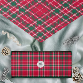 Papel De Seda Tartan - Verde vermelho e branco