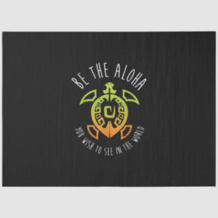 Papel De Seda Tartaruga Havaiana Aloha