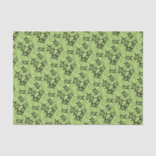 Papel De Seda Tartarugas marinhas em verde