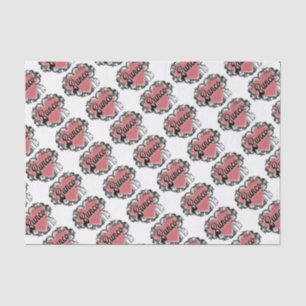 Papel De Seda tatuagem do coração do bunco