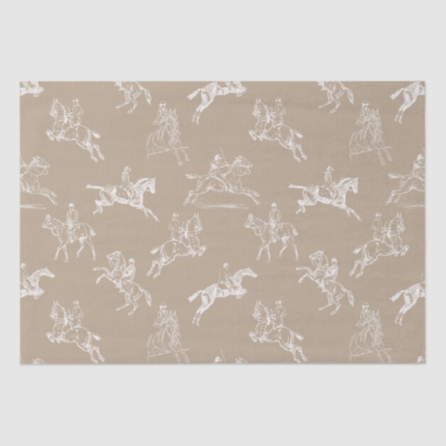 Papel De Seda Taupe Branca de Na moda moderno Taupe (Frente )