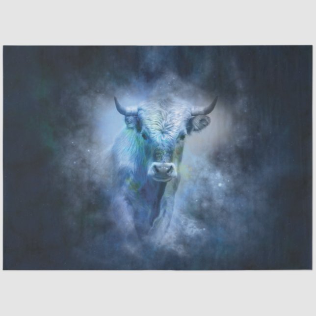 Papel De Seda Taurus Bull Decoupage (Frente )