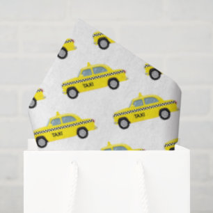 Papel De Seda Taxi Cab NYC City Life Colorida
